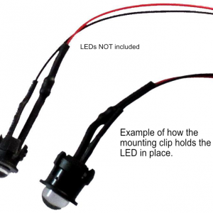 3mm LED or 5mm LED Mounting clips 10 Pack